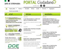 Tablet Screenshot of ciudadano.gobex.es